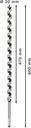 8000341777 - Detailbild4_Holzschlangenbohrer PRO Wood Arbeits-L.470mm D.20mm L.600mm 6-kt SW 11,1mm BOSCH