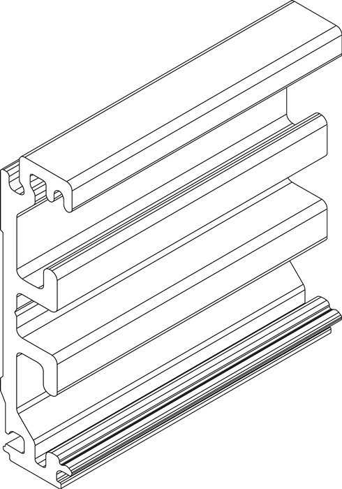 3000255382 - Detailbild_Zargenausgleichsprofil Wm.Alu.Edelstahl-Look L.2450mm Levolan 60/120 GEZE