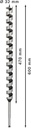 8000341804 - Detailbild2_Holzschlangenbohrer PRO Wood Arbeits-L.470mm D.32mm L.600mm 6-kt SW 11,1mm BOSCH