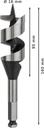 8000341805 - Detailbild_Holzschlangenbohrer PRO Wood Arbeits-L.100mm D.32mm L.160mm 6-kt SW 11,1mm BOSCH
