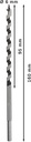 8000341807 - Detailbild2_Holzschlangenbohrer PRO Wood Arbeits-L.100mm D.6mm L.160mm 6-kt SW 4,8mm BOSCH
