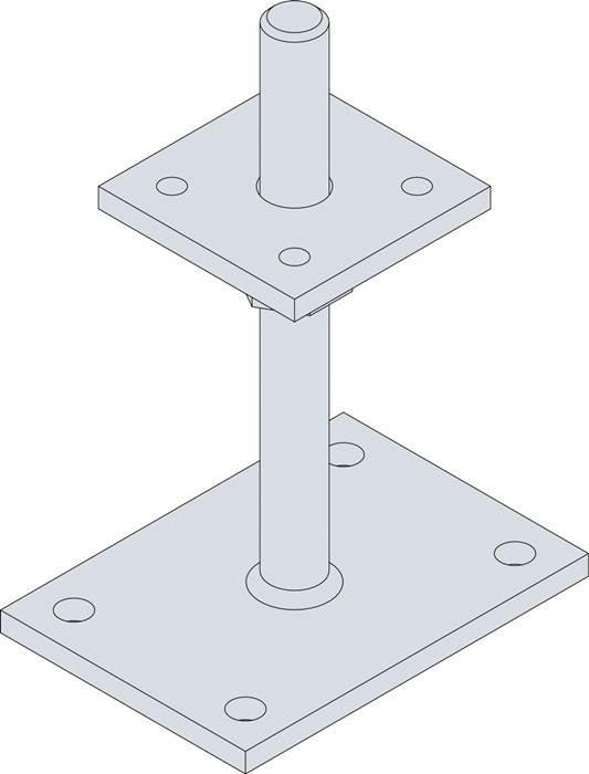 3000257539 - Detailbild_Stützenfuß PPB80G-R 80x80x8mm STA verz.z.Schr.