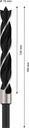8000341827 - Detailbild_Holzspiralbohrer Standard Arbeits-L.100mm D.15mm L.160mm Schaft-D.10mm BOSCH