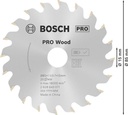 8000342013 - Detailbild4_Kreissägeblatt PRO Wood D.85mm Bohrung 15mm 20Zähne WZ BOSCH