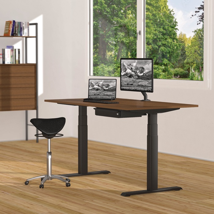 3000272171 - Detailbild_Steh-Sitz Tischgestell E-MORE 2M2S weiß RAL 9010 H.700-1200mm BMB