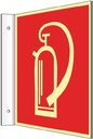 3000277615 - Detailbild_Fahnenschild L148xB148mm blanko weiß f. Folienschilder Ku.