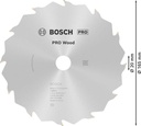 8000342134 - Detailbild2_Kreissägeblatt PRO Wood D.165mm Bohrung 20mm 12Zähne FT-ATB (HF) BOSCH