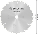8000342138 - Detailbild4_Kreissägeblatt PRO Wood D.190mm Bohrung 20mm 24Zähne ATB/FT BOSCH