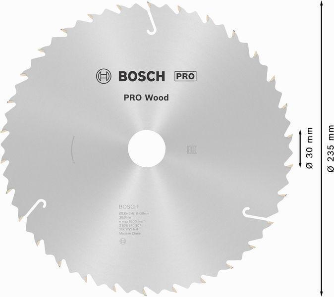 8000342142 - Detailbild2_Kreissägeblatt PRO Wood D.235mm Bohrung 30mm 30Zähne ATB/FT BOSCH