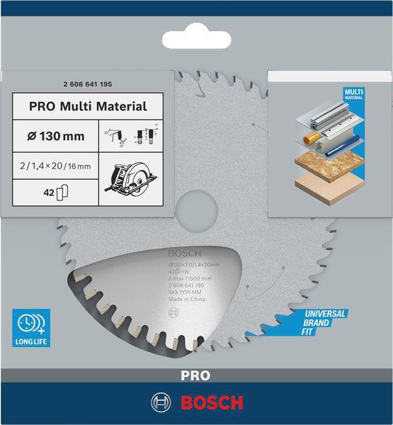 8000342255 - Detailbild4_Kreissägeblatt PRO Multi Material D.130mm Bohrung 20mm 42Zähne HLTCG BOSCH