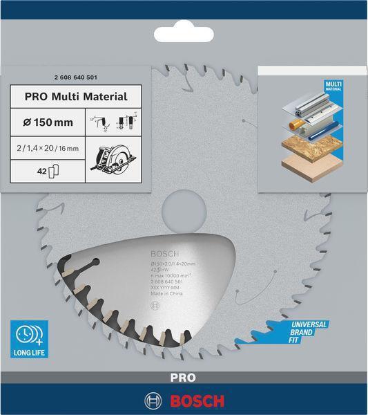 8000342256 - Detailbild2_Kreissägeblatt PRO Multi Material D.150mm Bohrung 20mm 42Zähne HLTCG BOSCH