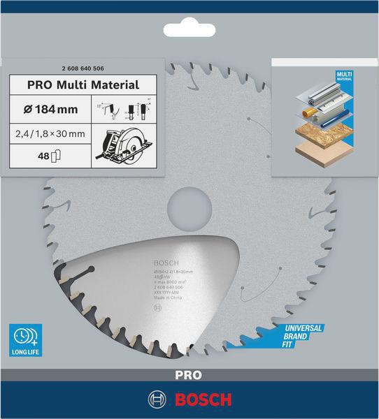 8000342259 - Detailbild5_Kreissägeblatt PRO Multi Material D.184mm Bohrung 30mm 48Zähne HLTCG BOSCH