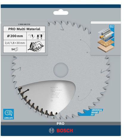 8000342261 - Detailbild3_Kreissägeblatt PRO Multi Material D.200mm Bohrung 30mm 54Zähne HLTCG BOSCH