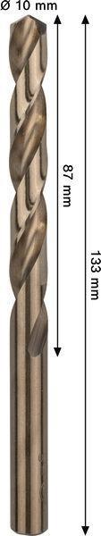 8000342814 - Detailbild3_Metallbohrer PRO Stainless Steel Arbeits-L.87mm D.10mm L.133mm 5St. BOSCH
