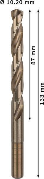 8000342816 - Detailbild_Metallbohrer PRO Stainless Steel Arbeits-L.87mm D.10,2mm L.133mm 5St. BOSCH