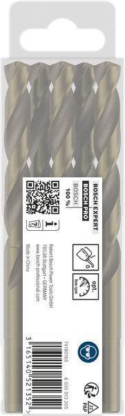 8000342818 - Detailbild2_Metallbohrer PRO Stainless Steel Arbeits-L.87mm D.10,5mm L.133mm 5St. BOSCH