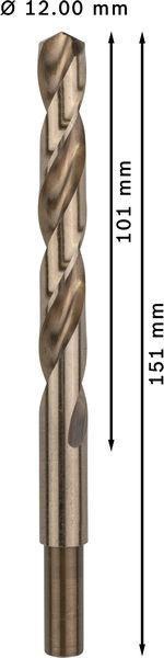 8000342824 - Detailbild2_Metallbohrer PRO Stainless Steel Arbeits-L.101mm D.12mm L.151mm 5St. BOSCH