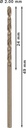 8000342829 - Detailbild3_Metallbohrer PRO Stainless Steel Arbeits-L.24mm D.2mm L.49mm 10St. BOSCH