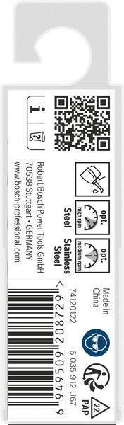 8000342833 - Detailbild2_Metallbohrer PRO Stainless Steel Arbeits-L.33mm D.2,8mm L.61mm 10St. BOSCH