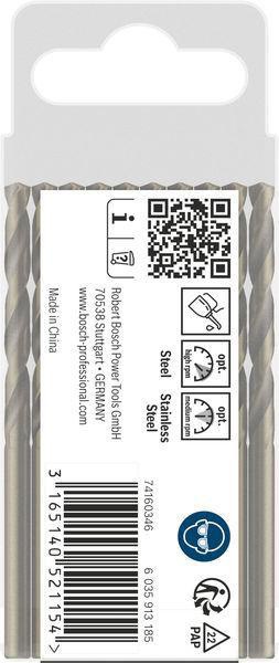 8000342846 - Detailbild_Metallbohrer PRO Stainless Steel Arbeits-L.43mm D.4mm L.75mm 10St. BOSCH