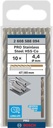 8000342853 - Detailbild3_Metallbohrer PRO Stainless Steel Arbeits-L.47mm D.4,4mm L.80mm D-Spitze 10erPack