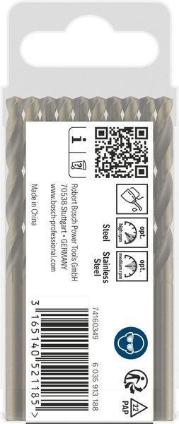 8000342854 - Detailbild3_Metallbohrer PRO Stainless Steel Arbeits-L.47mm D.4,5mm L.80mm 10St. BOSCH