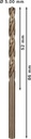 8000342858 - Detailbild4_Metallbohrer PRO Stainless Steel Arbeits-L.52mm D.5mm L.86mm 10St. BOSCH
