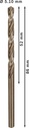 8000342860 - Detailbild_Metallbohrer PRO Stainless Steel Arbeits-L.52mm D.5,1mm L.86mm 10St. BOSCH