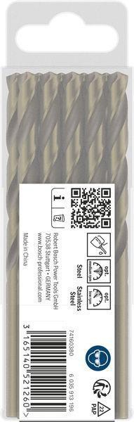 8000342873 - Detailbild_Metallbohrer PRO Stainless Steel Arbeits-L.69mm D.6,8mm L.109mm 10St. BOSCH