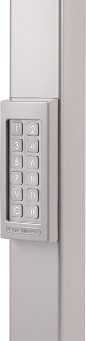 3200000006 - Detailbild_Zugangs-Tastatur Slimstone-2- Codetast.Schutzklasse IP65 silber Bel.Ja