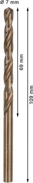 8000342875 - Detailbild4_Metallbohrer PRO Stainless Steel Arbeits-L.69mm D.7mm L.109mm 10St. BOSCH