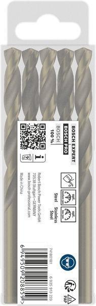 8000342886 - Detailbild2_Metallbohrer PRO Stainless Steel D.8,8mm Arbeits-L.81mm L.125mm 5St. BOSCH