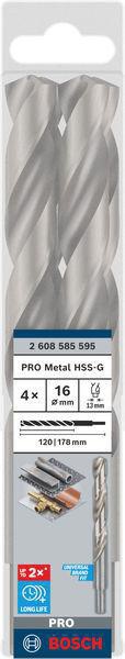 8000342895 - Detailbild2_Metallbohrer PRO Metal Arbeits-L.120mm D.16mm L.178mm 4St. BOSCH