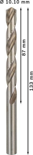 8000342910 - Detailbild_Metallbohrer PRO Metal Arbeits-L.87mm D.10,1mm L.133mm 5St. BOSCH