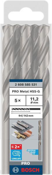8000342923 - Detailbild4_Metallbohrer PRO Metal Arbeits-L.94mm D.11,2mm L.142mm 5St. BOSCH