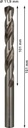 8000342931 - Detailbild_Metallbohrer PRO Metal Arbeits-L.101mm D.11,9mm L.151mm 5St. BOSCH
