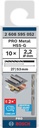 8000342949 - Detailbild2_Metallbohrer PRO Metal Arbeits-L.27mm D.2,2mm L.53mm 10St. BOSCH