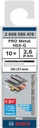 8000342954 - Detailbild5_Metallbohrer PRO Metal Arbeits-L.30mm D.2,6mm L.57mm 10St. BOSCH