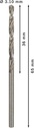 8000342961 - Detailbild3_Metallbohrer PRO Metal Arbeits-L.36mm D.3,1mm L.65mm 10St. BOSCH