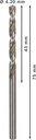 8000342978 - Detailbild_Metallbohrer PRO Metal Arbeits-L.43mm D.4,2mm L.75mm 10St. BOSCH