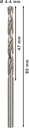 8000342982 - Detailbild_Metallbohrer PRO Metal Arbeits-L.47mm D.4,4mm L.80mm 10St. BOSCH