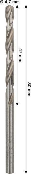 8000342986 - Detailbild4_Metallbohrer PRO Metal Arbeits-L.47mm D.4,7mm L.80mm 10St. BOSCH