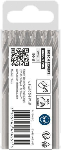 8000342989 - Detailbild_Metallbohrer PRO Metal Arbeits-L.52mm D.4,9mm L.86mm 10St. BOSCH