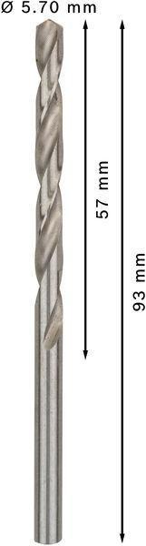 8000343001 - Detailbild5_Metallbohrer PRO Metal Arbeits-L.57mm D.5,7mm L.93mm 10St. BOSCH