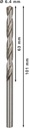 8000343009 - Detailbild_Metallbohrer PRO Metal Arbeits-L.63mm D.6,4mm L.101mm 10St. BOSCH