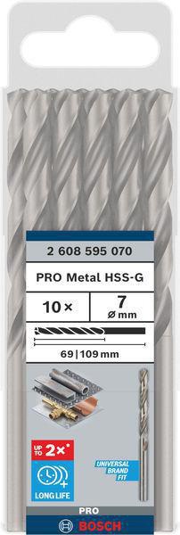8000343017 - Detailbild4_Metallbohrer PRO Metal Arbeits-L.69mm D.7mm L.109mm 10St. BOSCH