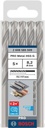 8000343033 - Detailbild5_Metallbohrer PRO Metal Arbeits-L.75mm D.8,2mm L.117mm 10St. BOSCH