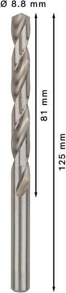 8000343040 - Detailbild2_Metallbohrer PRO Metal Arbeits-L.81mm D.8,8mm L.125mm 5St. BOSCH