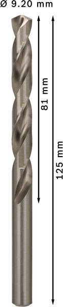 8000343045 - Detailbild5_Metallbohrer PRO Metal Arbeits-L.81mm D.9,2mm L.125mm 5St. BOSCH