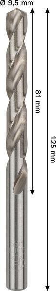 8000343049 - Detailbild2_Metallbohrer PRO Metal Arbeits-L.81mm D.9,5mm L.125mm 5St. BOSCH